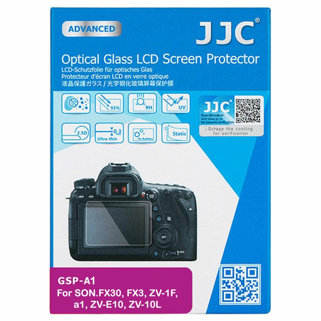 JJC  Glass LCD -n&auml;yt&ouml;nsuoja SONY FX30, FX3, ZV-1F, a1, ZV-E10, ZV-10L